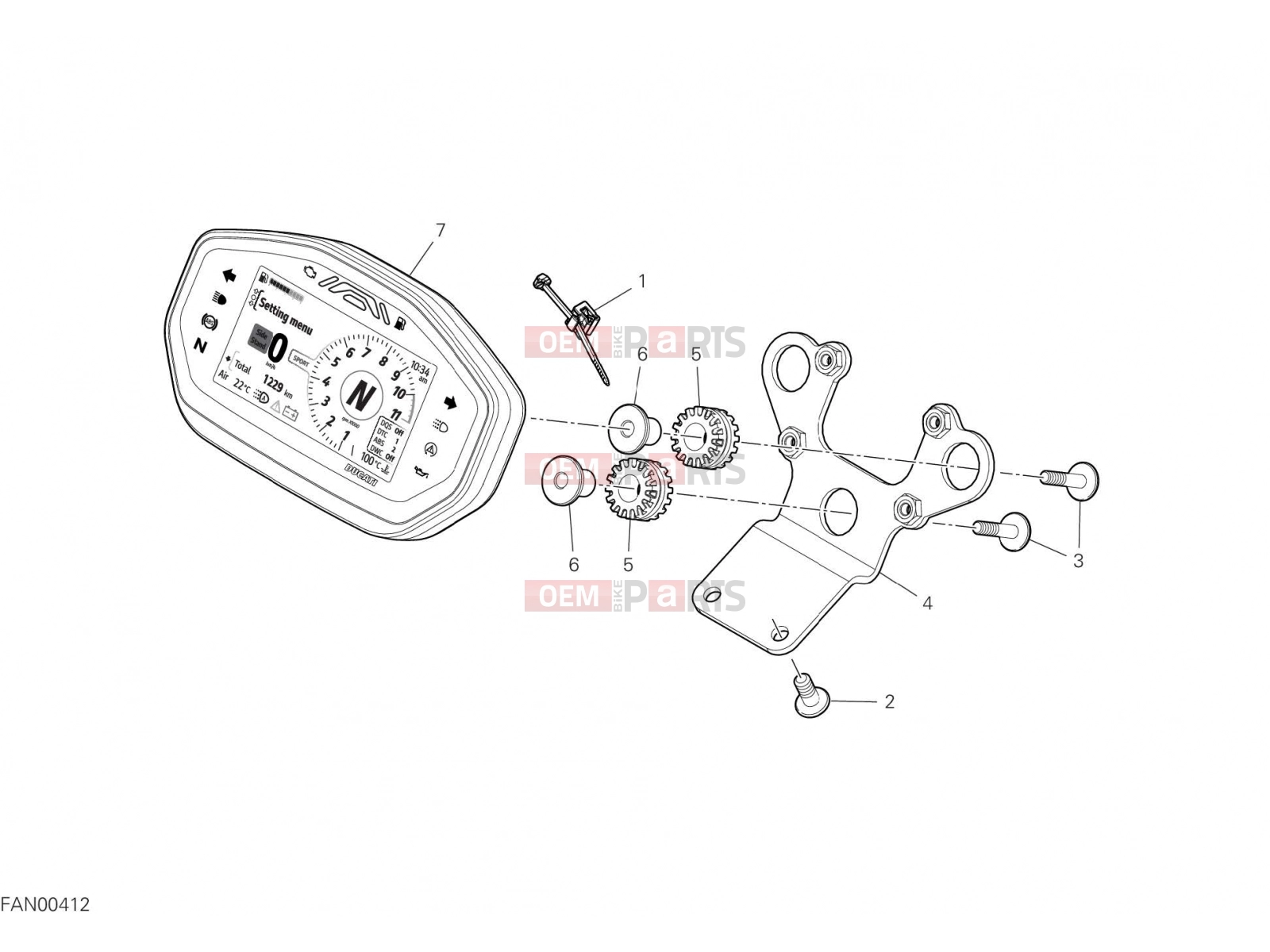 DUCATI 2022 Monster + INSTRUMENT PANEL [MOD:M937+]