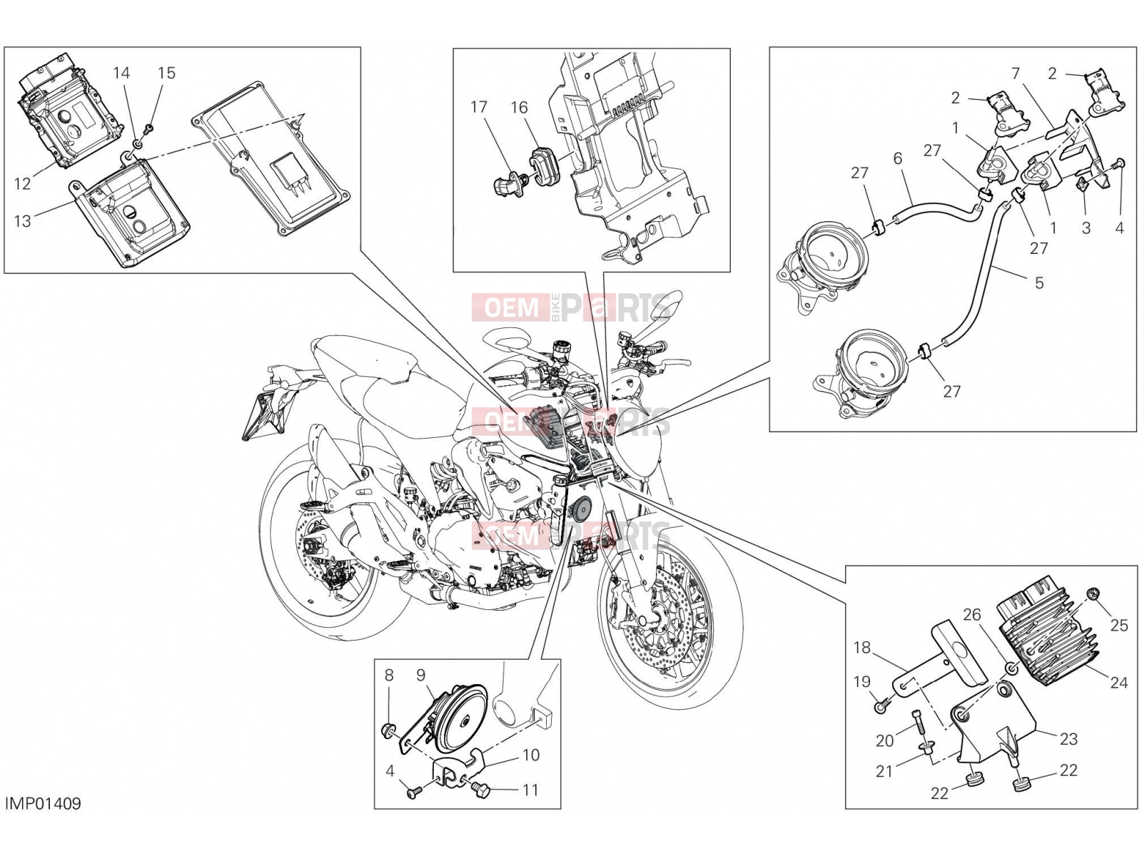 DUCATI 2022 Monster + ELECTRICAL DEVICES [MOD:M937+]