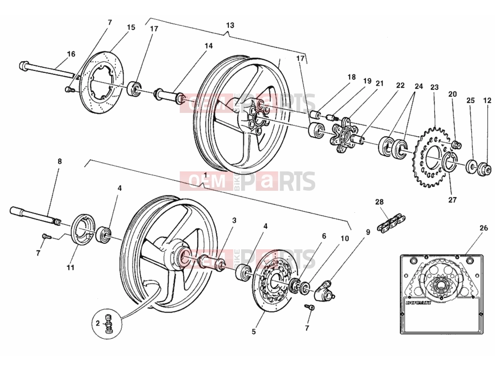 DUCATI 1999 Monster 600 WHEELS