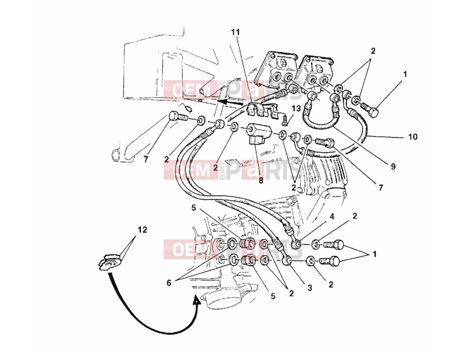 DUCATI 1999 Monster 600 FLOAT CHAMBER HEATING