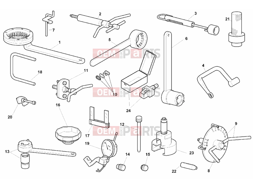DUCATI 1999 Monster 600 WORKSHOP SERVICE TOOLS