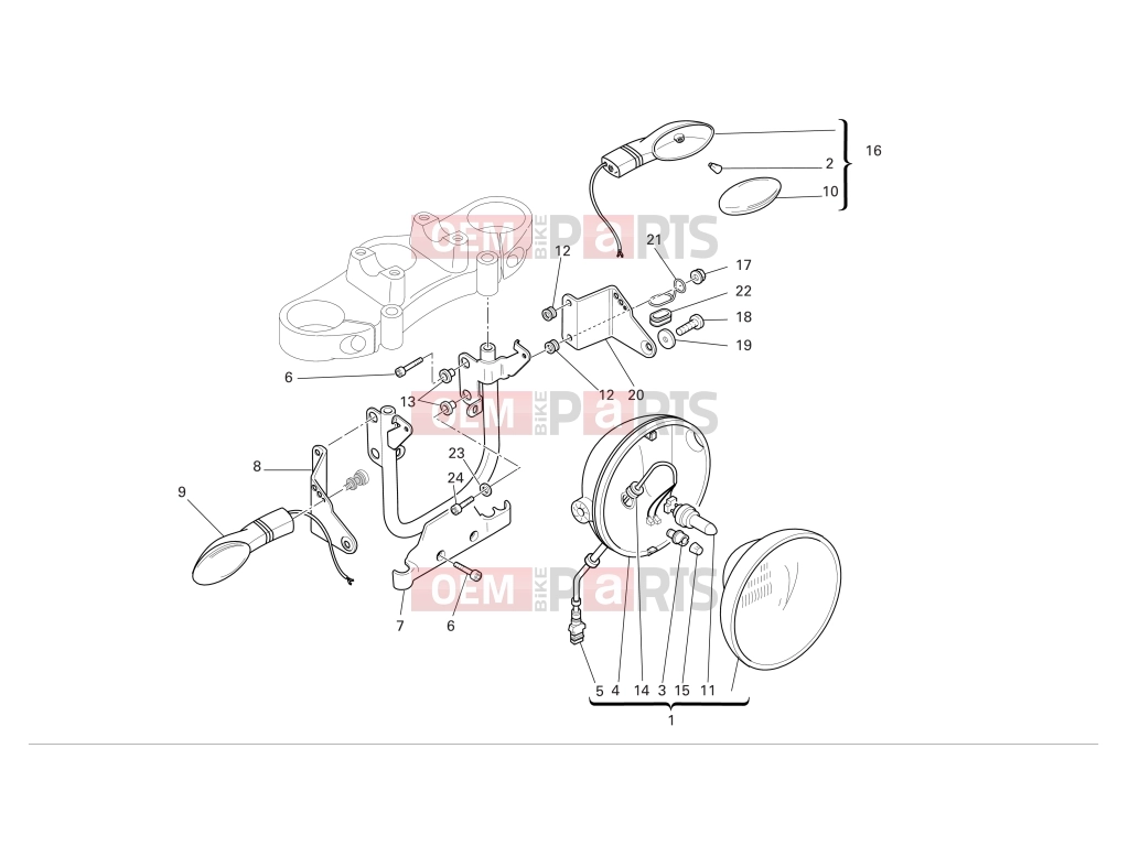 DUCATI 2004 Monster 620 HEADLIGHT