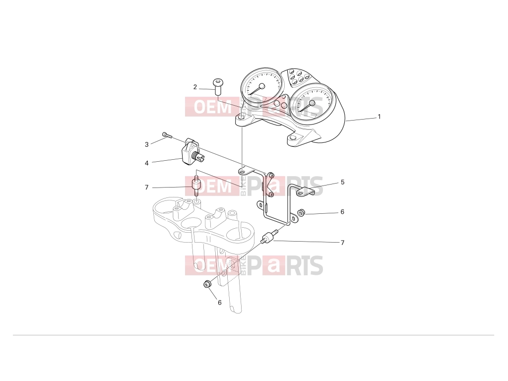 DUCATI 2004 Monster 620 INSTRUMENT PANEL