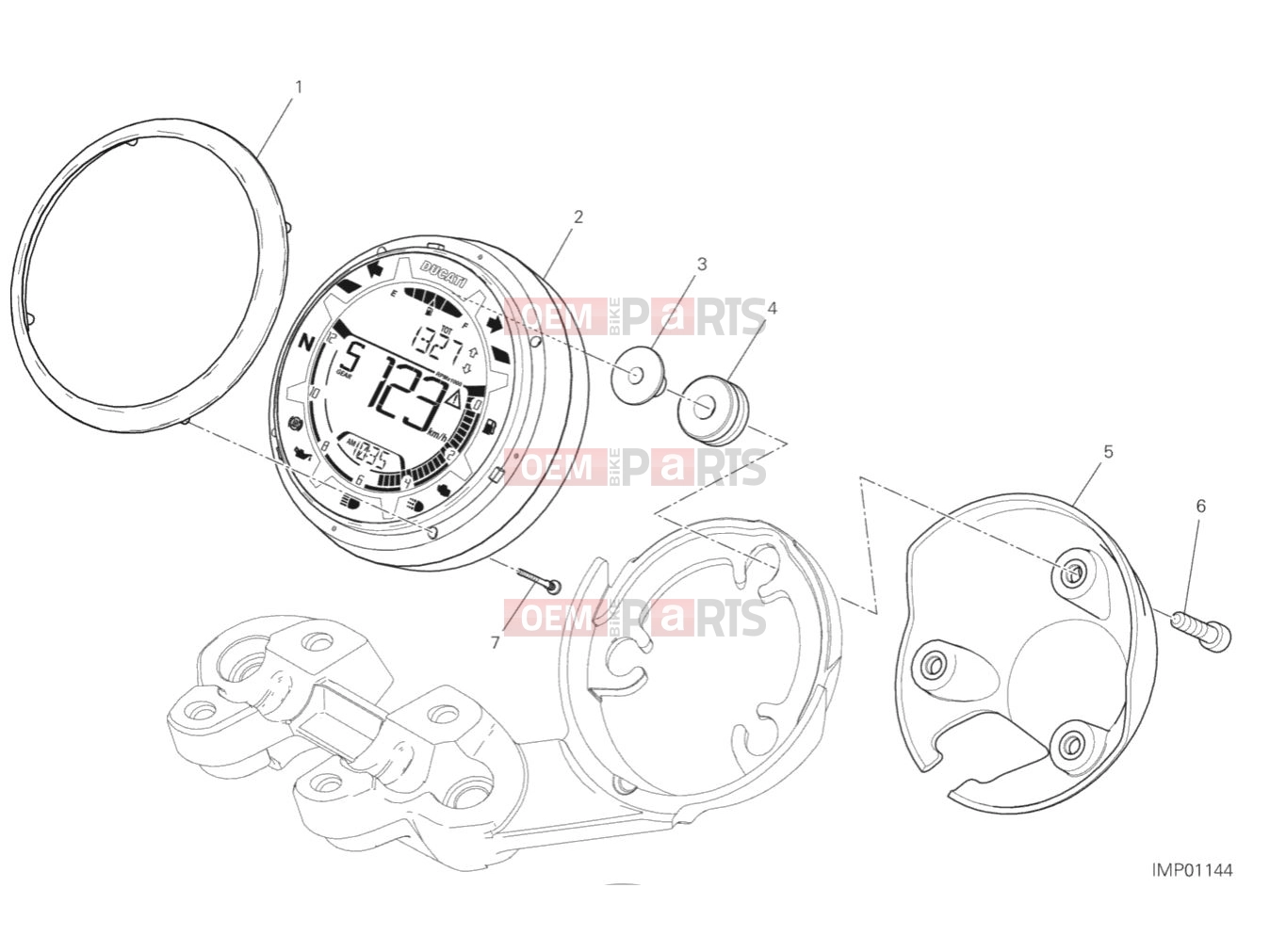 DUCATI 2019 Scrambler Icon INSTRUMENT PANEL
