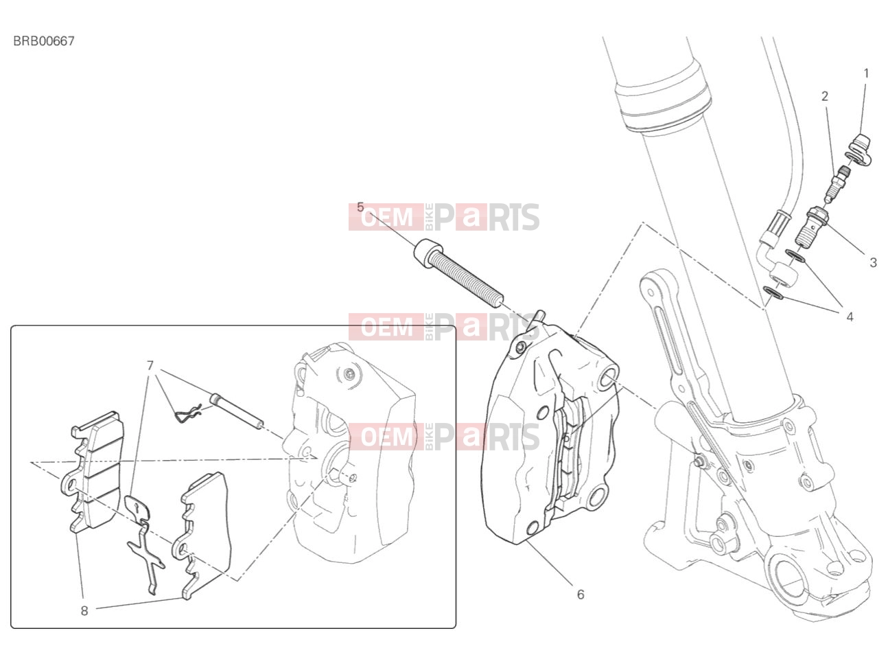 DUCATI 2019 Scrambler Icon FRONT BRAKE SYSTEM