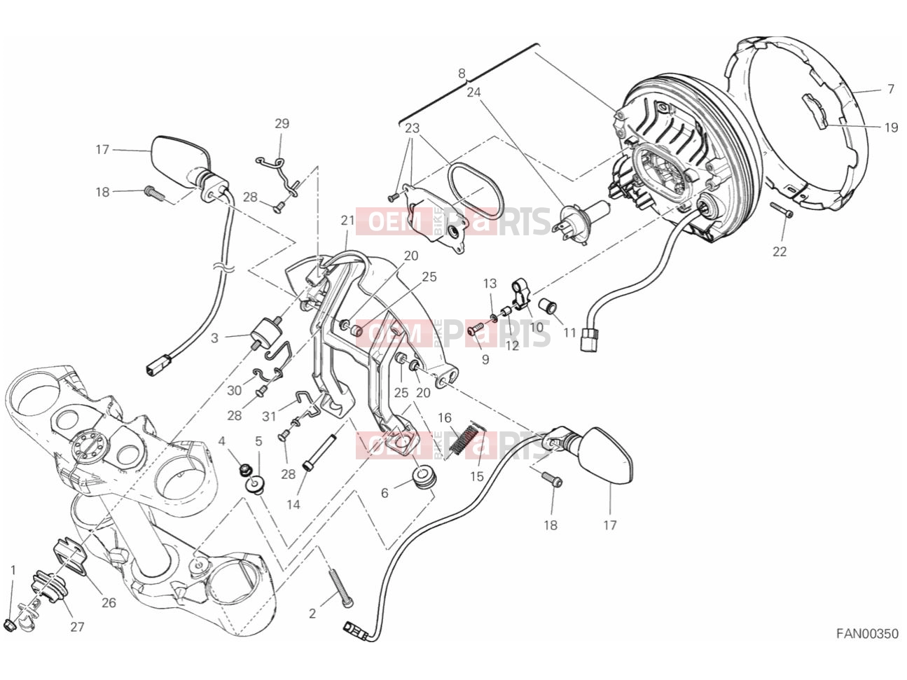 DUCATI 2019 Scrambler Icon HEADLIGHT