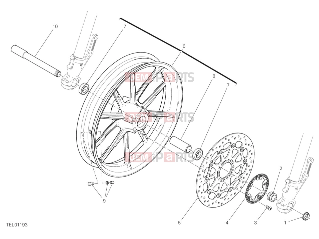 DUCATI 2019 Scrambler Icon FRONT WHEEL