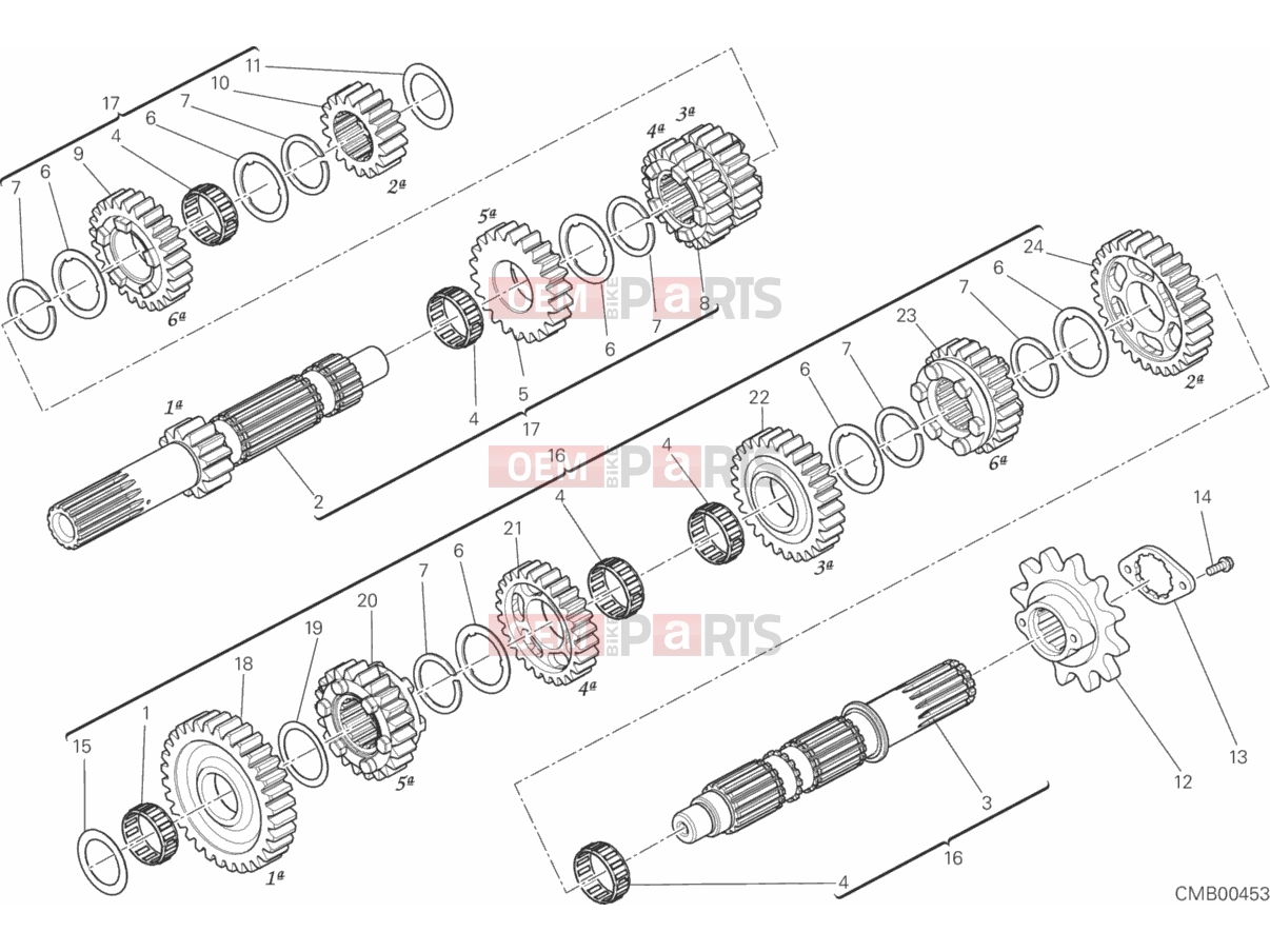 DUCATI 2016 Scrambler Sixty2 GEAR BOX