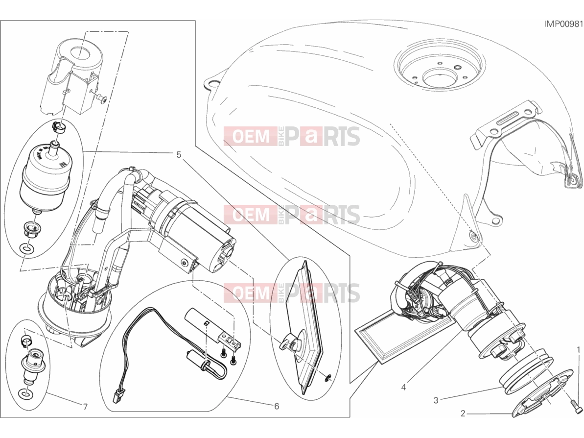 DUCATI 2016 Scrambler Sixty2 FUEL PUMP