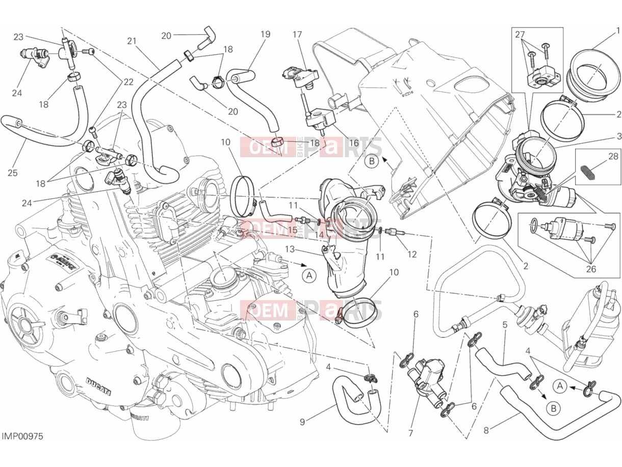DUCATI 2016 Scrambler Sixty2 THROTTLE BODY