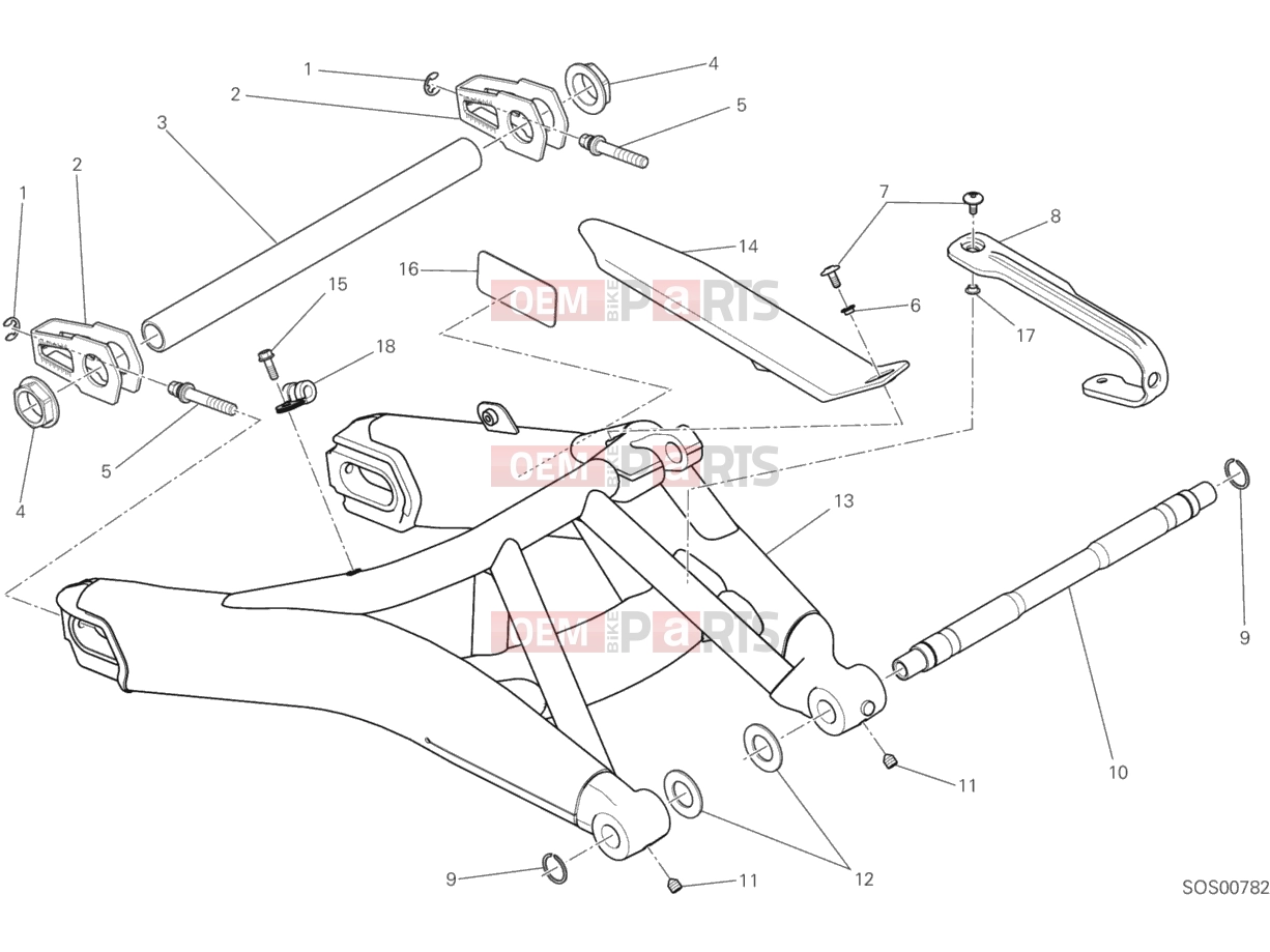 DUCATI 2016 Scrambler Sixty2 SWINGARM
