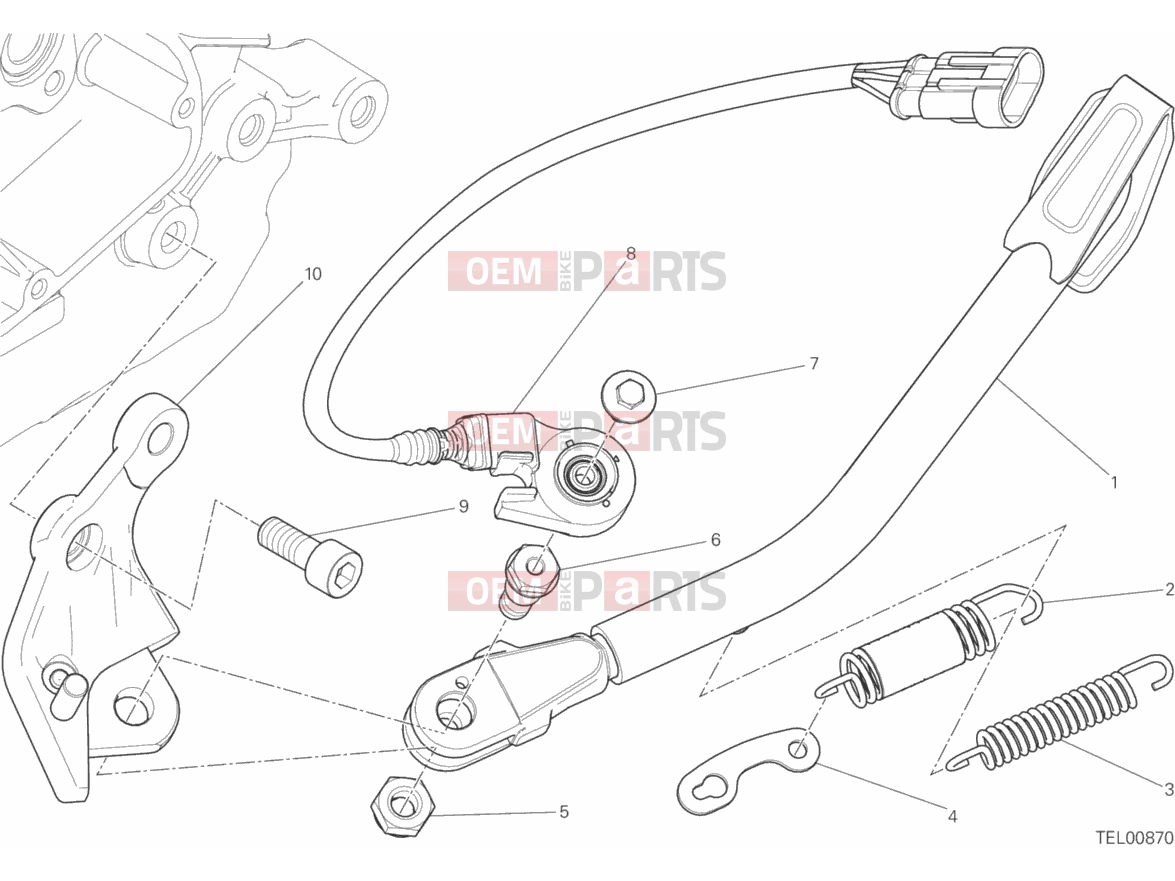DUCATI 2016 Scrambler Sixty2 SIDE STAND