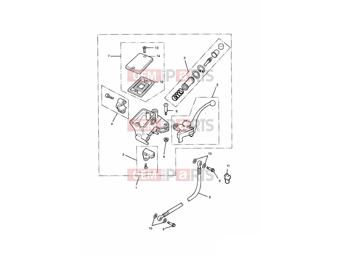 Triumph 1995 THUNDERBIRD Clutch Master Cylinder