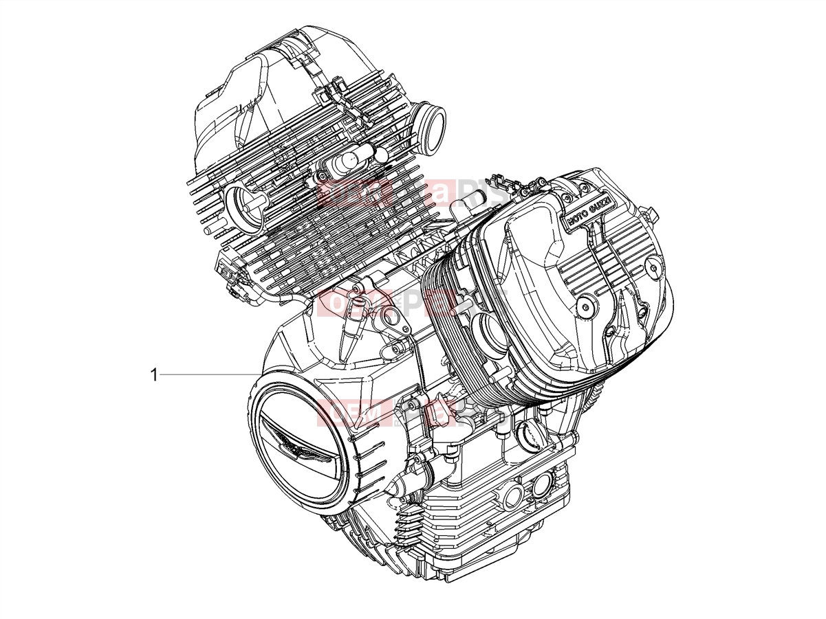 MOTOGUZZI V9 Bobber 850 SE Engine » Engine-Completing part-Lever
