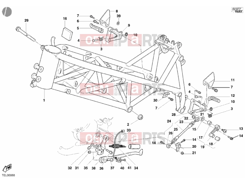 DUCATI 2001 Superbike 748 E FRAME » FRAME