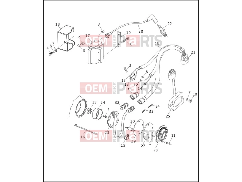 Harley-Davidson 1991 DYNA DYNA STURGIS  - FXDB ELECTRONIC IGNITION SYSTEM