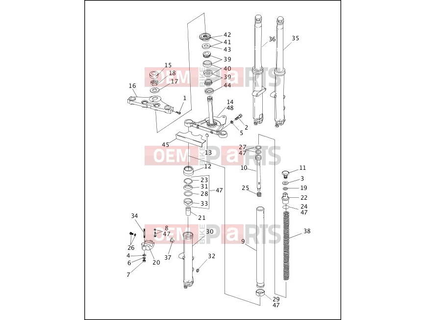 Harley-Davidson 1991 SOFTAIL FAT BOY  - FLSTF FRONT FORK - FXSTC