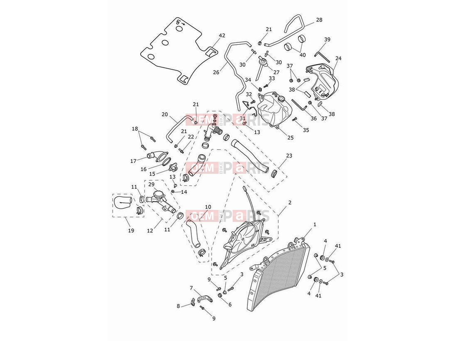Triumph 2022 Speed Triple 1200 RR Cooling system