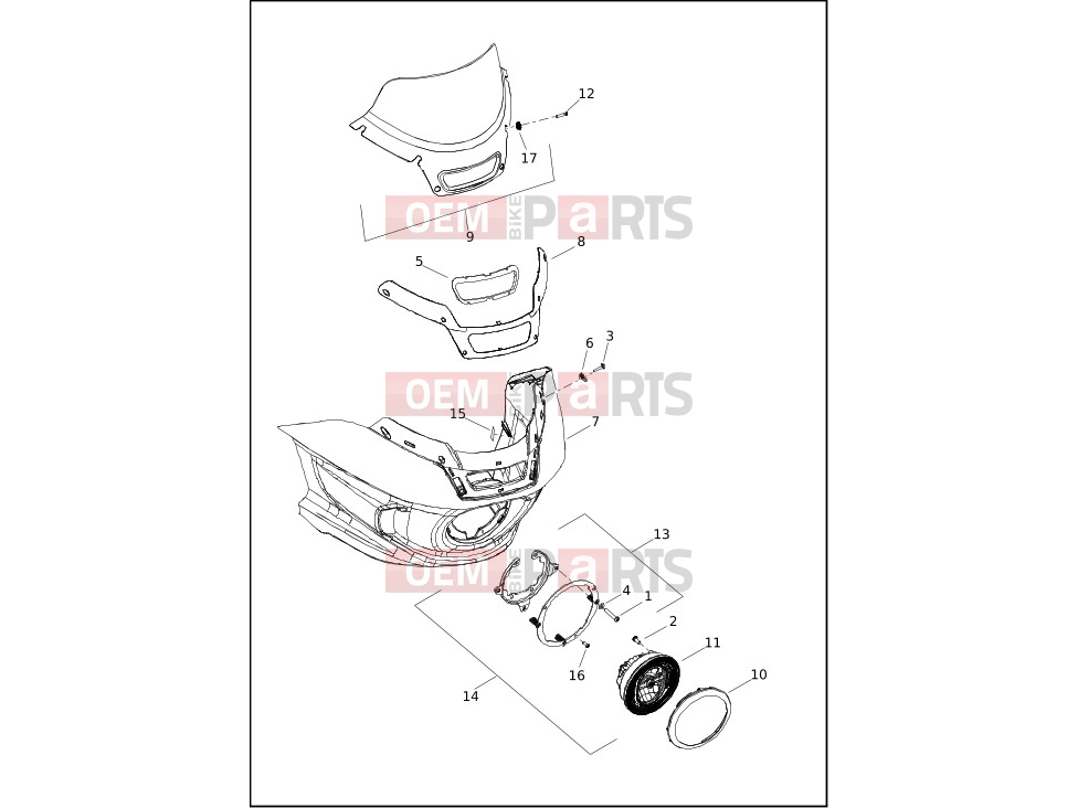 Harley-Davidson 2023 SOFTAIL SOFTAIL BREAKOUT  - FXBR FAIRING, OUTER - FXLRST