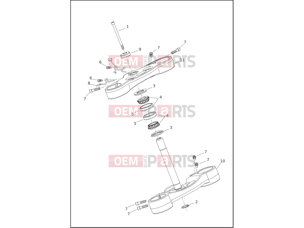 Harley-Davidson 2023 SOFTAIL SOFTAIL BREAKOUT  - FXBR FORK BRACKETS, FRONT - FLSB