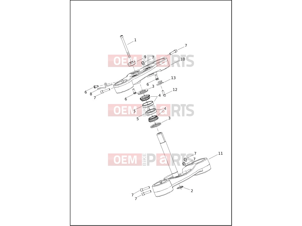 Harley-Davidson 2023 SOFTAIL SOFTAIL BREAKOUT  - FXBR FORK BRACKETS, FRONT - FXLRS, FXLRST