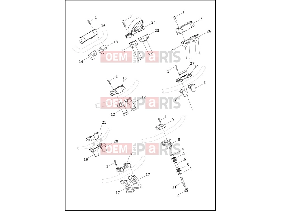 Harley-Davidson 2023 SOFTAIL SOFTAIL BREAKOUT  - FXBR HANDLEBAR RISERS