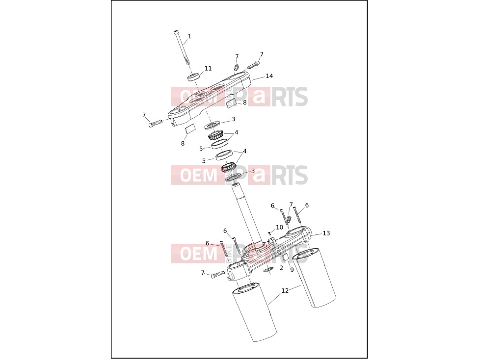 Harley-Davidson 2022 SOFTAIL SOFTAIL BREAKOUT 114  - FXBRS FORK BRACKETS, FRONT - FLHCS