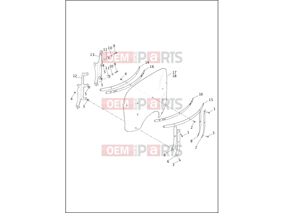 Harley-Davidson 2022 SOFTAIL SOFTAIL STANDARD  - FXST WINDSHIELD - FLHCS
