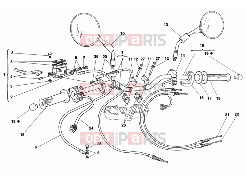 DUCATI 2001 Monster 750 HANDLEBAR » HANDLE BAR
