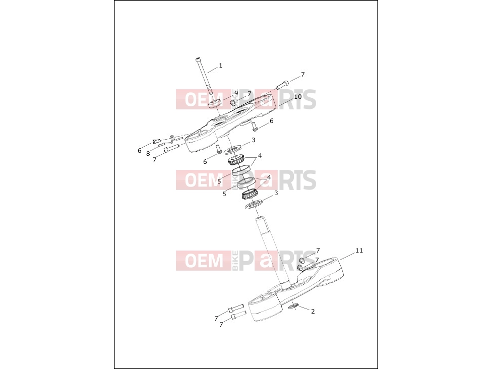 Harley-Davidson 2020 SOFTAIL SOFTAIL FXDR 114  - FXDRS FORK BRACKETS, FRONT - FXLRS