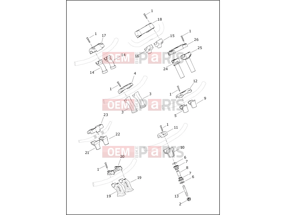 Harley-Davidson 2020 SOFTAIL SOFTAIL SOFTAIL SLIM  - FLSL HANDLEBAR RISERS