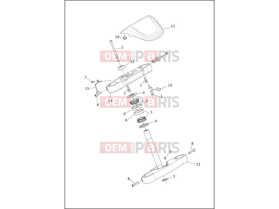 Harley-Davidson 2020 SOFTAIL SOFTAIL STANDARD  - FXST FORK BRACKETS, FRONT - FXLR