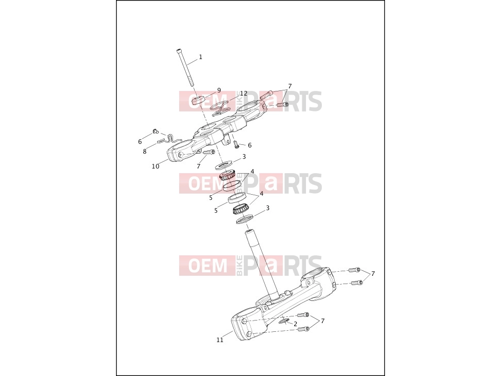 Harley-Davidson 2019 SOFTAIL SOFTAIL LOW RIDER  - FXLR FORK BRACKETS, FRONT - FXFB, FXFBS