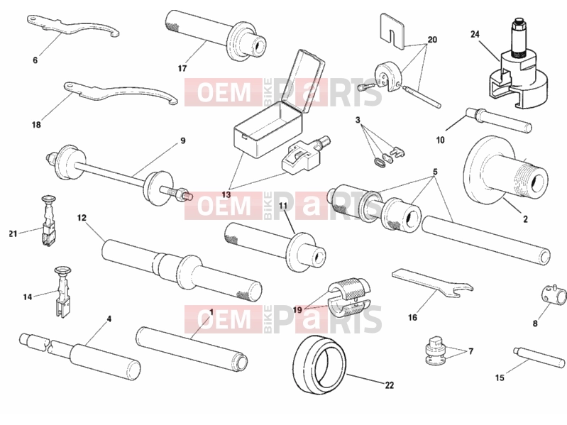 DUCATI 2001 Superbike 996 WORKSHOP SERVICE TOOLS, FRAME » FRAME