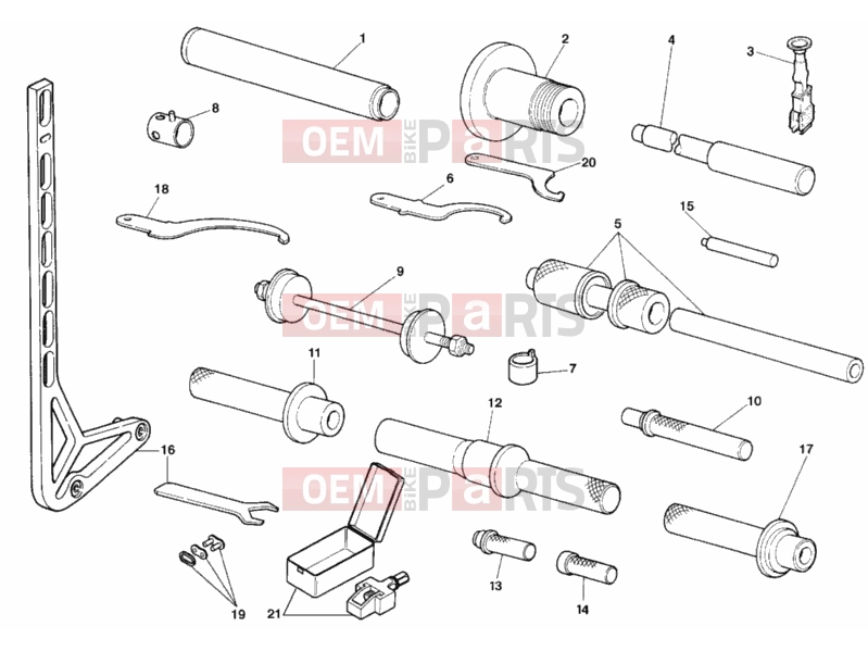 DUCATI 2001 Superbike 996 R WORKSHOP SERVICE TOOLS, FRAME » FRAME