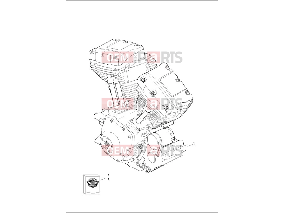 Harley-Davidson 2017 SOFTAIL FAT BOY  - FLSTF ENGINE ASSEMBLY - TWIN CAM 103â¢