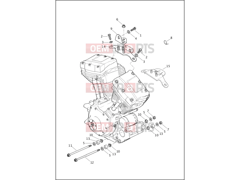 Harley-Davidson 2017 SOFTAIL FAT BOY S  - FLSTFBS ENGINE MOUNTS