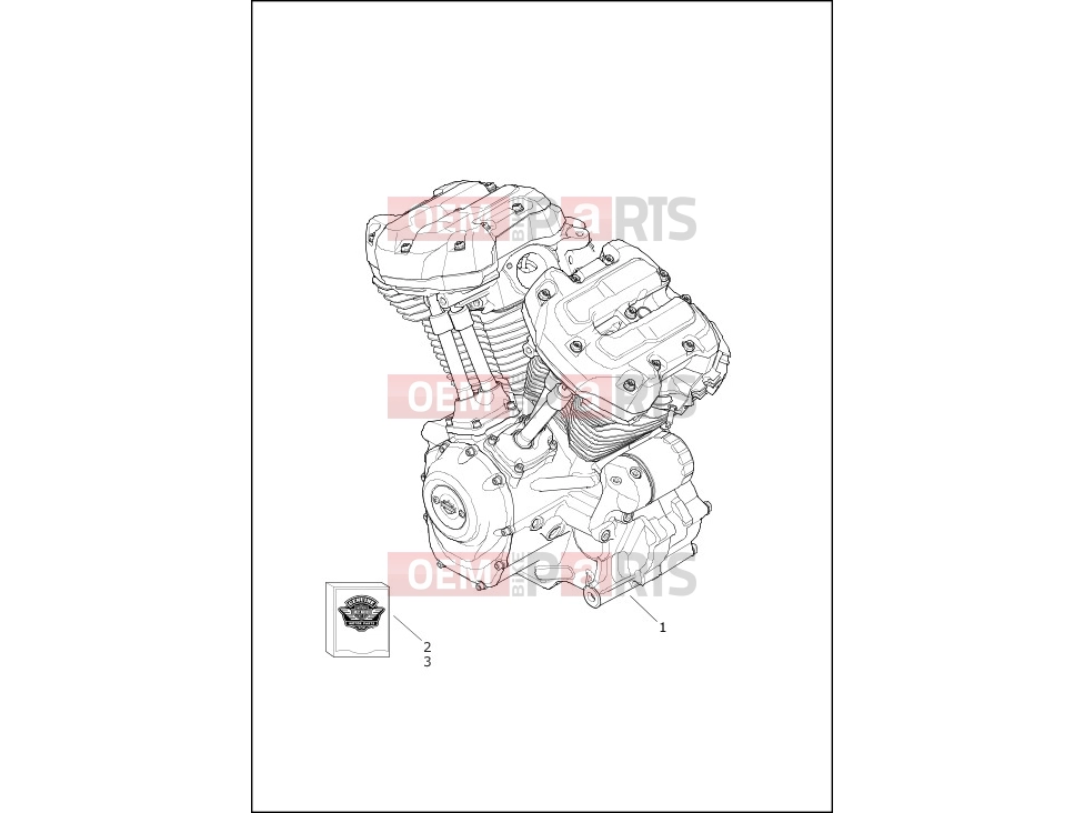Harley-Davidson 2017 TRIKE FREEWHEELER  - FLRT ENGINE ASSEMBLY, TWIN-COOLEDâ¢