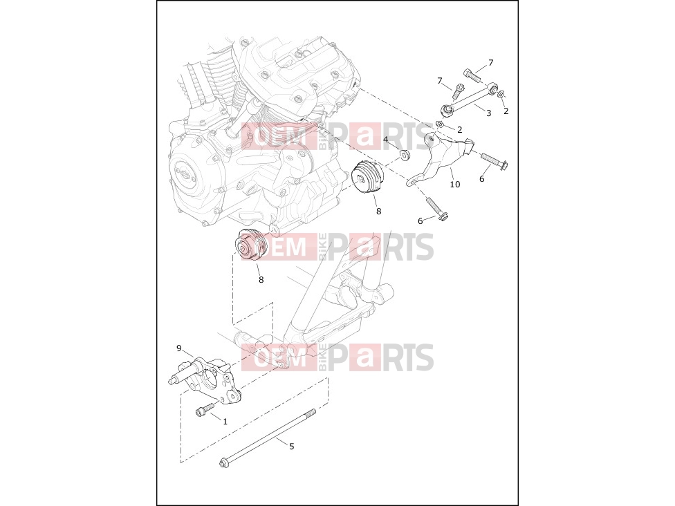 Harley-Davidson 2017 TRIKE FREEWHEELER  - FLRT ENGINE MOUNTS AND STABILIZER LINK