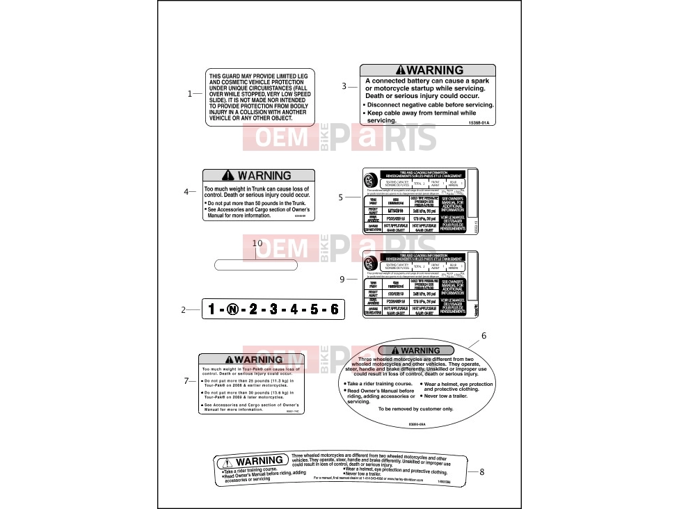 Harley-Davidson 2017 TRIKE FREEWHEELER  - FLRT LABELS