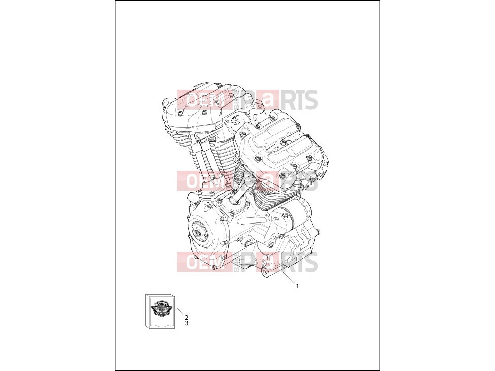 Harley-Davidson 2017 CVO/CUSTOM CVO LIMITED  - FLHTKSE ENGINE ASSEMBLY