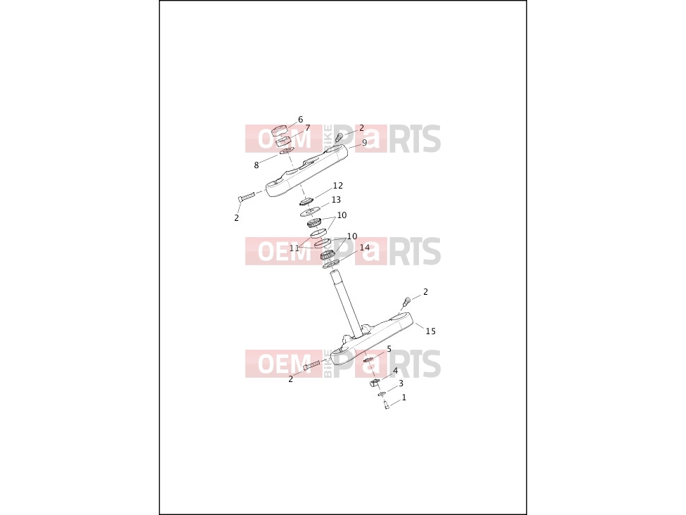 Harley-Davidson 2016 SOFTAIL FAT BOY  - FLSTF FORK BRACKETS, FRONT - FXSB