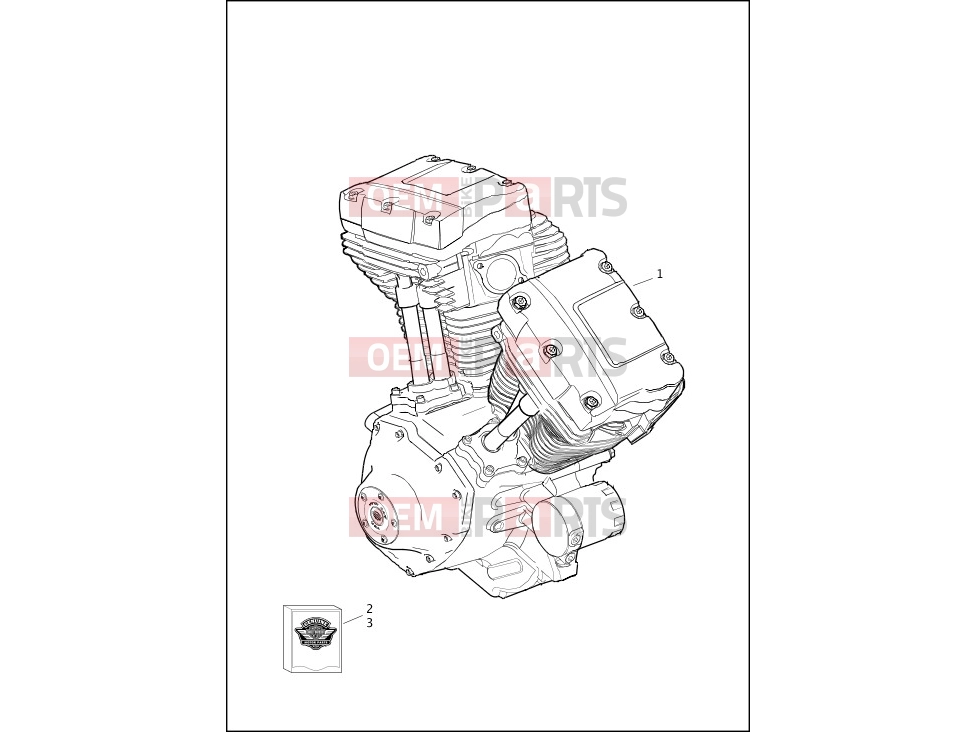 Harley-Davidson 2014 DYNA DYNA SUPER GLIDE CUSTOM  - FXDC ENGINE ASSEMBLY - TWIN CAM 96â¢