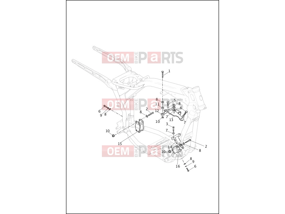 Harley-Davidson 2014 DYNA DYNA FAT BOB  - FXDF ENGINE MOUNTS & STABILIZER LINK
