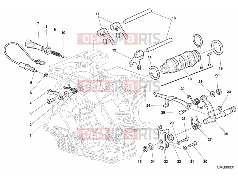 DUCATI 2001 Monster S4 SHIFT CAM - FORK » FRONT SUSPENSION