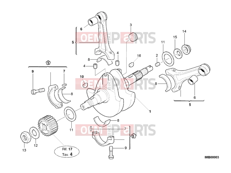 DUCATI 2001 Monster S4 CRANKSHAFT » ENGINE CASE
