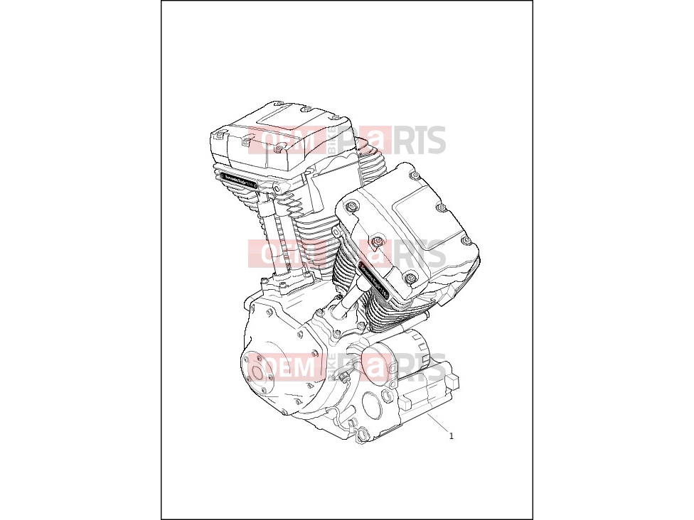 Harley-Davidson 2013 CVO/CUSTOM CVO SOFTAIL BREAKOUT  - FXSBSE ENGINE ASSEMBLY