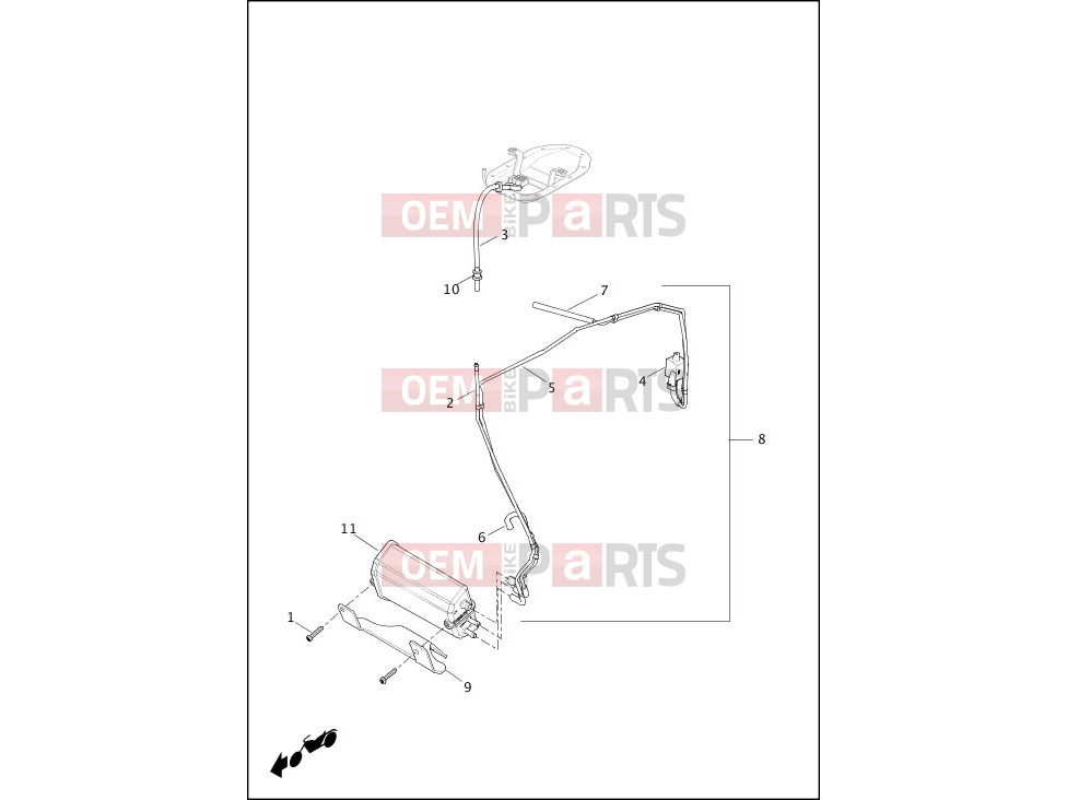 Harley-Davidson 2013 DYNA DYNA SWITCHBACK  - FLD EVAPORATIVE EMISSIONS COMPONENTS