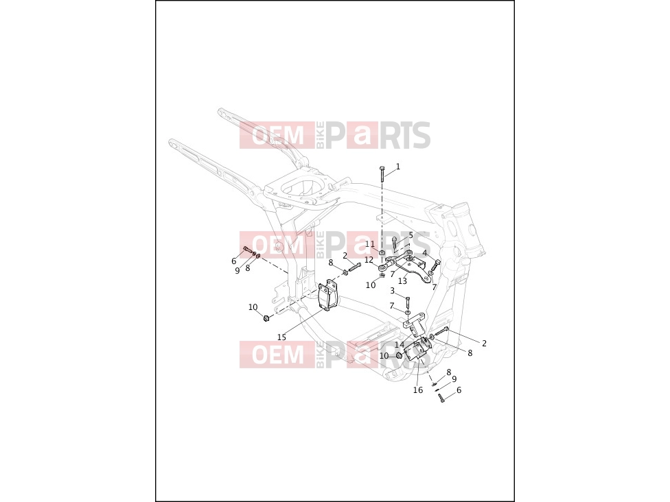 Harley-Davidson 2013 DYNA DYNA FAT BOB  - FXDF ENGINE MOUNTS & STABILIZER LINK