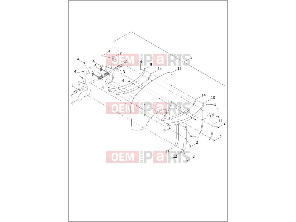 Harley-Davidson 2013 DYNA DYNA FAT BOB  - FXDF 103 WINDSHIELD